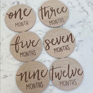 Wooden Milestone Discs